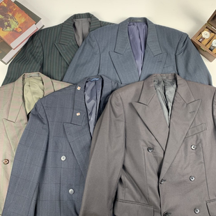 vintage古着日制男女中性西装 156 商务职场复古西服外套瑕疵特价