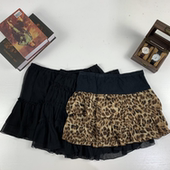 vintage日制古着蛋糕裙古早风少女夏款 半身裙碎花可爱超短裙 141