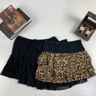 vintage日制古着蛋糕裙古早风少女夏款 141 半身裙碎花可爱超短裙