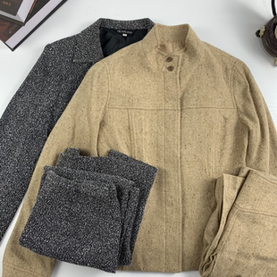 299 女西服套装 vintage古着日制女士羊毛秋冬套装 复古港风昭和时尚