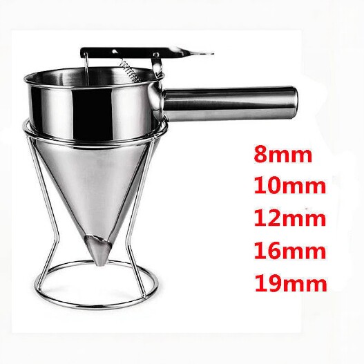 烘焙蛋糕手持式倒料壶模具挤面糊蛋挞分配工具烘培分离器分液漏斗