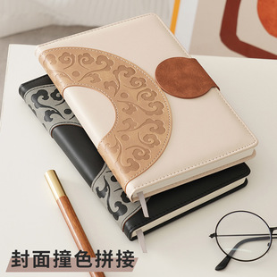 笔记本本子2025年新款商务办公记事本高颜值a5加厚工作会议记录本简约大学生作业日记本礼盒套装定制可印logo