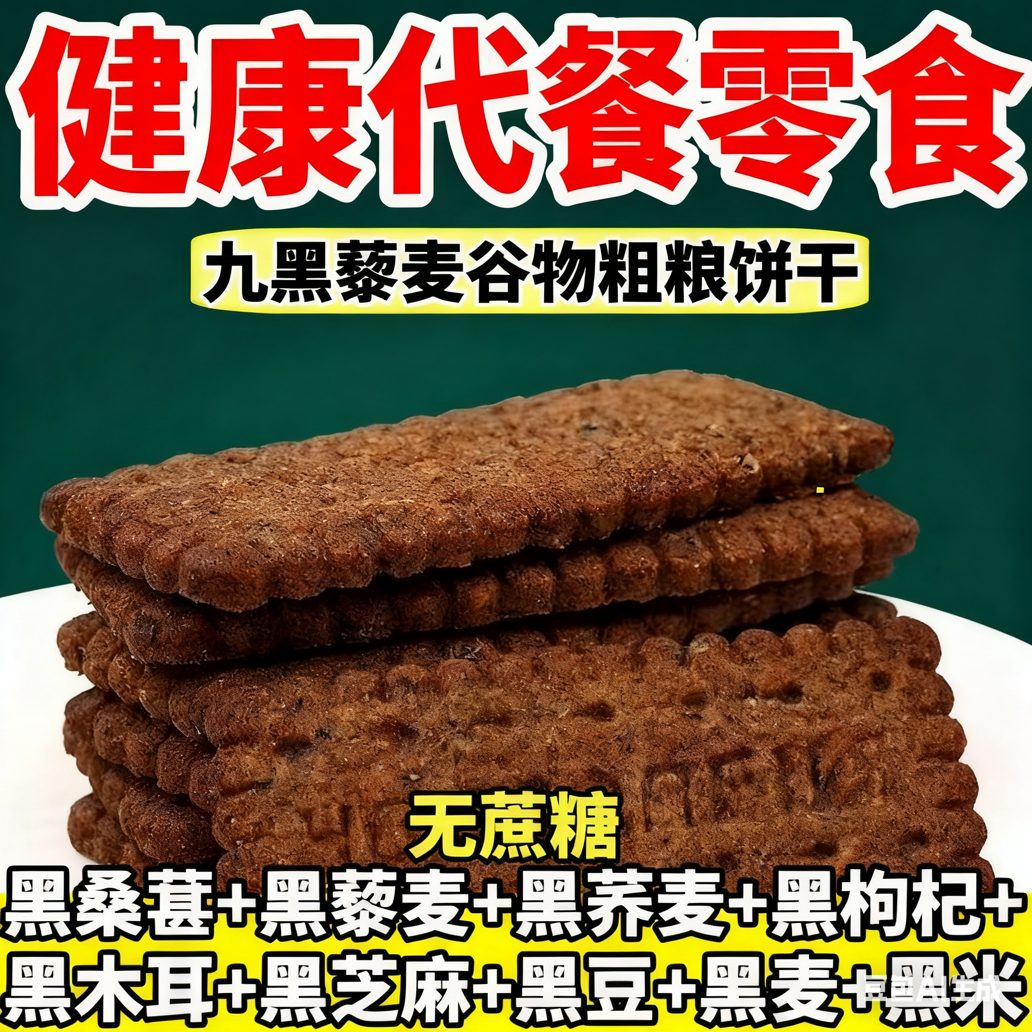 九黑藜麦谷物饼干无糖红粗粮全麦减非油炸肥友专用解馋零食旗舰店,零食/坚果/特产,酥性饼干,淘宝优惠券,粉丝福利购,淘宝优惠卷