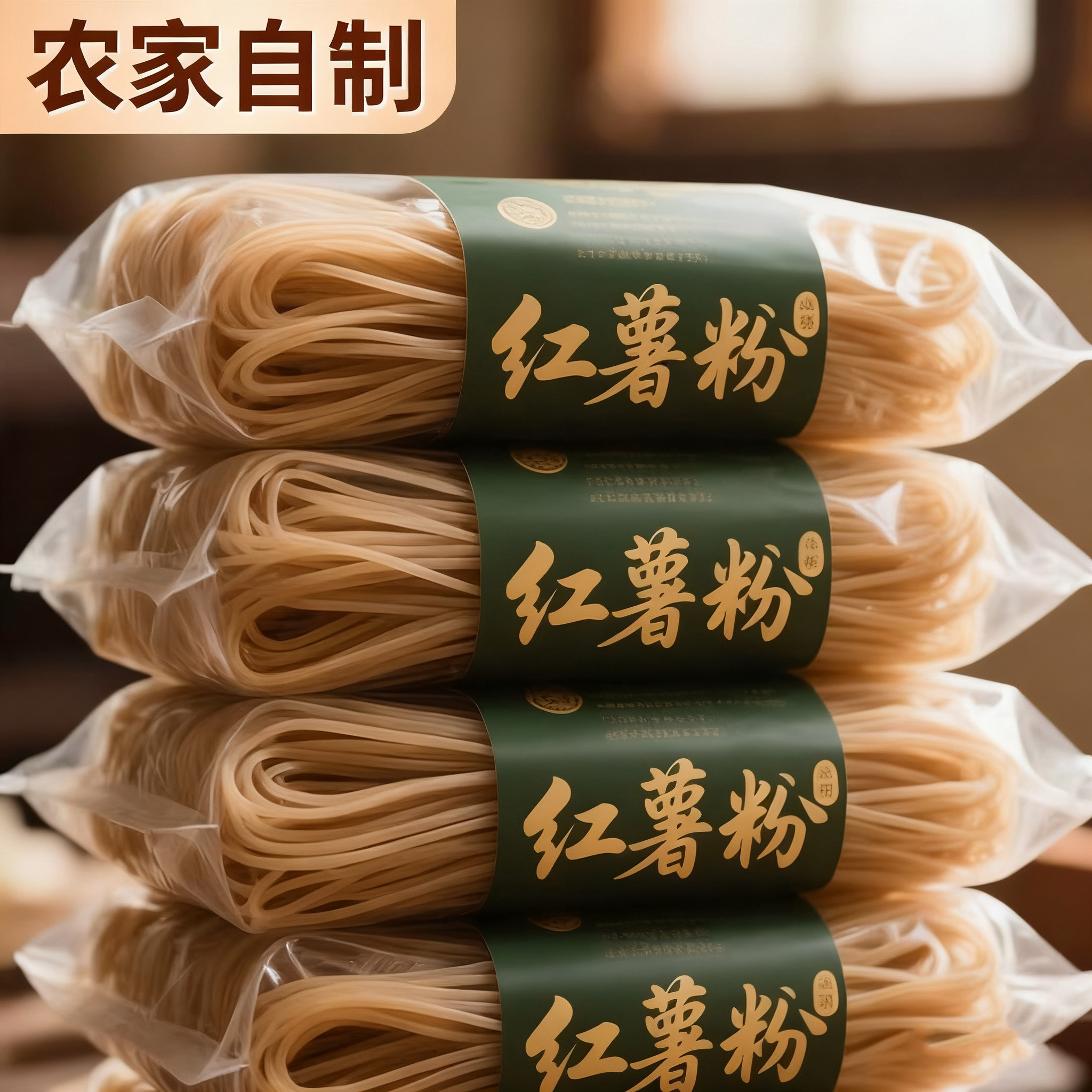 正宗红薯粉条纯手工无添加纯正5斤地瓜酸辣粉河南特产官方旗舰店