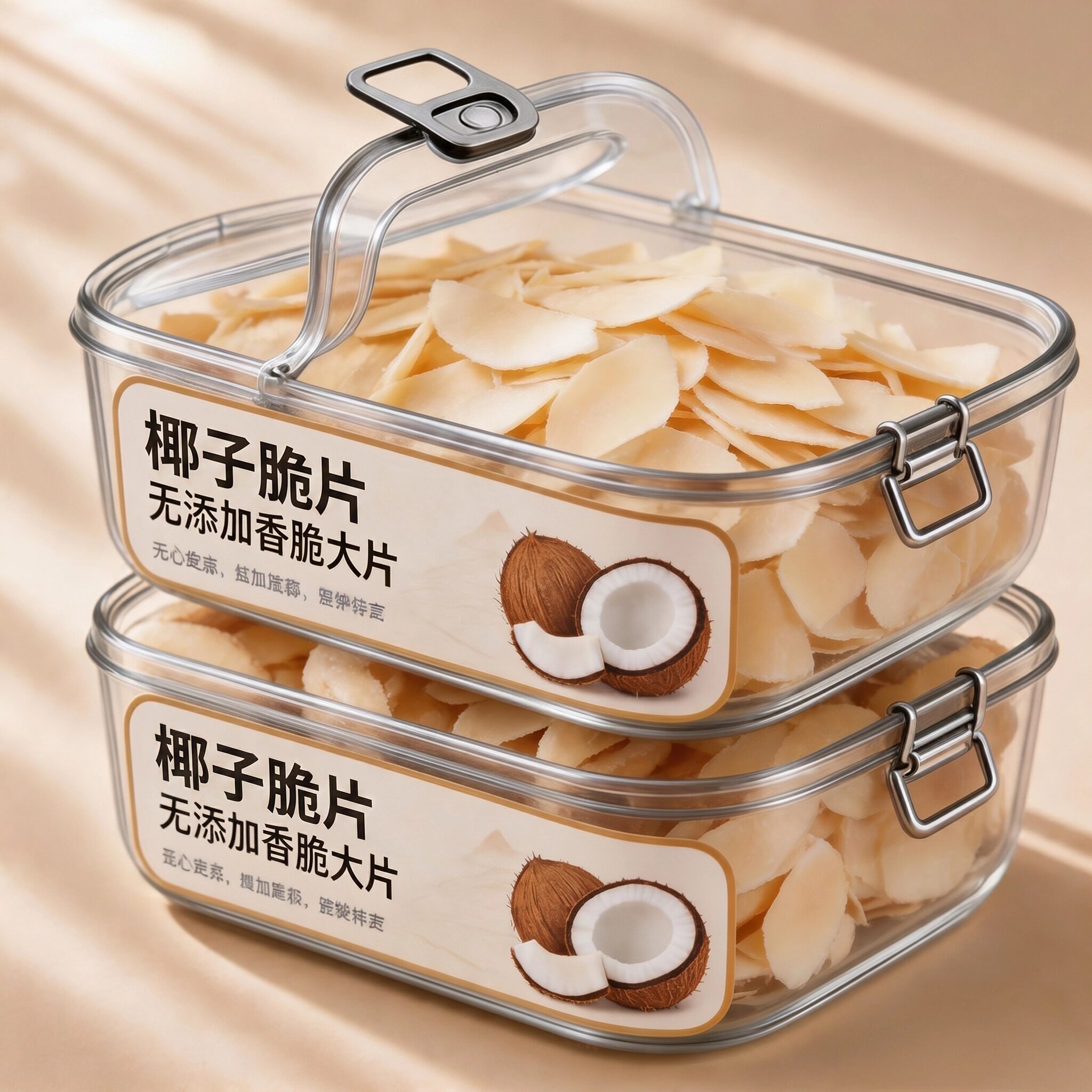 椰子片海南特产官方旗舰店正宗无糖新鲜原味椰子片无添加零食脆片