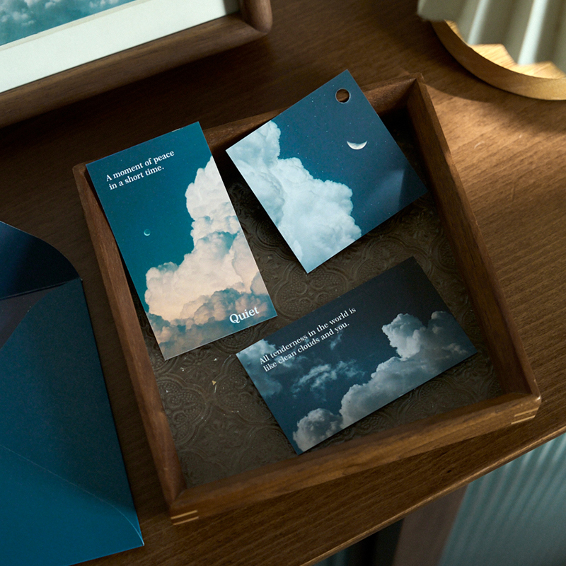 创意文艺信封信纸套餐复古星空信封信纸套装文艺明信片浪漫生日告白情书