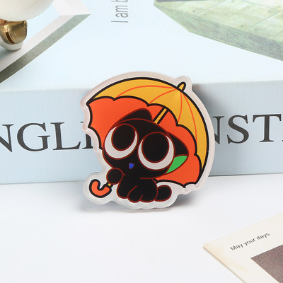 罗小黑战冰箱贴记身不由己摇摇乐金属毛绒挂件钥匙扣二次元周边