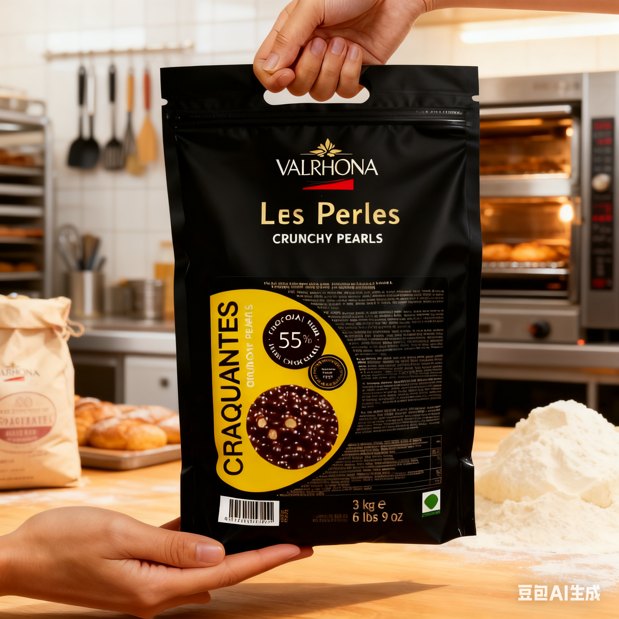 法国进口法芙娜巧克力脆脆珠空心巧克力球万圣节蛋糕装饰