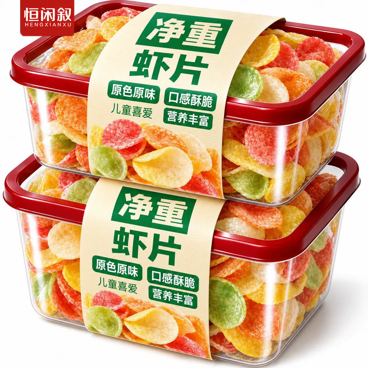 虾片自己炸婴幼儿零食泰式虾片官方旗舰店蒸汽宝宝商用大连虾片