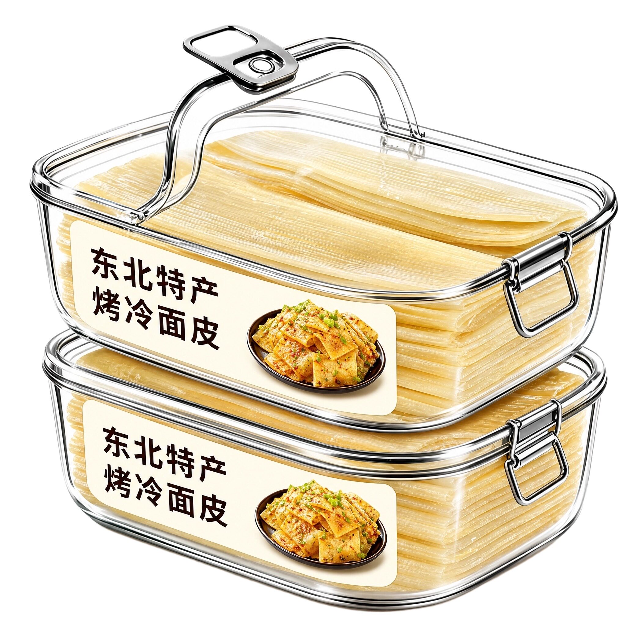 烤冷面无添加家庭装官方旗舰店商用批发大妈芝士火鸡面东北冷面皮图片