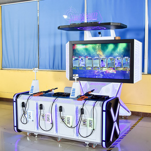 枪战英雄4人联机射击互动游戏机65寸高清大屏狙击精英游艺机定制