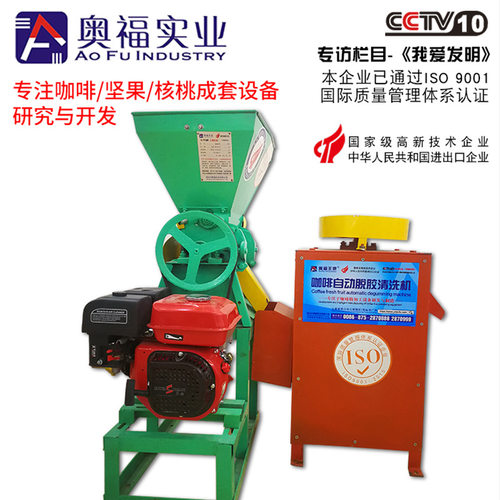 咖啡鲜果脱皮脱胶组合机150-800kgh t脱壳机 咖啡脱胶清洗机高效