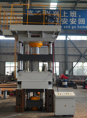 315吨伺服系统拉伸机一体式四柱液压机电动车挡风板拉伸压力机