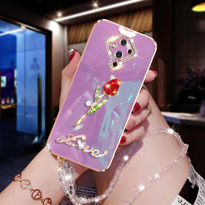 vivoS5时尚个性硅胶镶钻超薄软壳