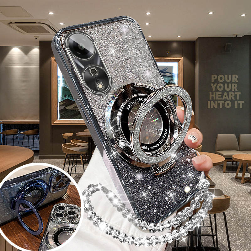 OPPOA1时尚高颜值硅胶支架保护套