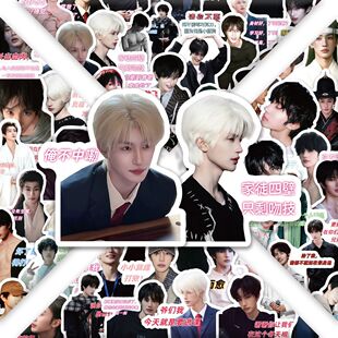 180贴张翅语录贴纸ins风帅哥明星短剧演员高颜值创意治愈手账贴画