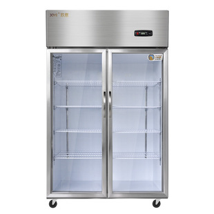 商用冰柜立式 单温风冷冷藏柜超市双门饮料展示柜冷饮料商用保鲜柜