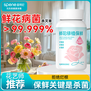 二氧化氯鲜花泡腾片84消毒液养花绿植专用杀菌片插花卉切花保鲜剂