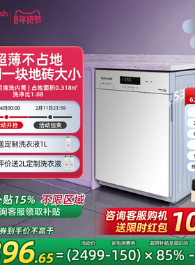 【小白豚】Twinwash町渥全自动变频8kg公斤筒真净滚筒洗衣机T08W