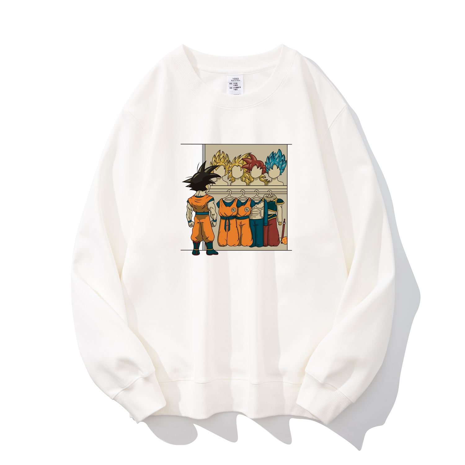 七龙珠动漫印花青少年学生宽松圆领卫衣男薄款秋冬季内搭厚款上衣