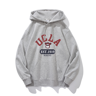 UCLA加利福尼亚大学美式连帽卫衣男初高中学生青少年宽松休闲外套