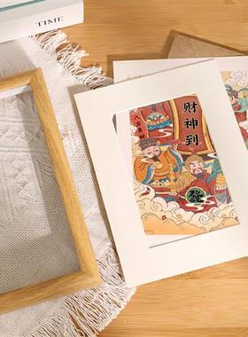 财神爷摆件家用装饰招财电视柜办公室桌面卧室房间饰品五路财神图