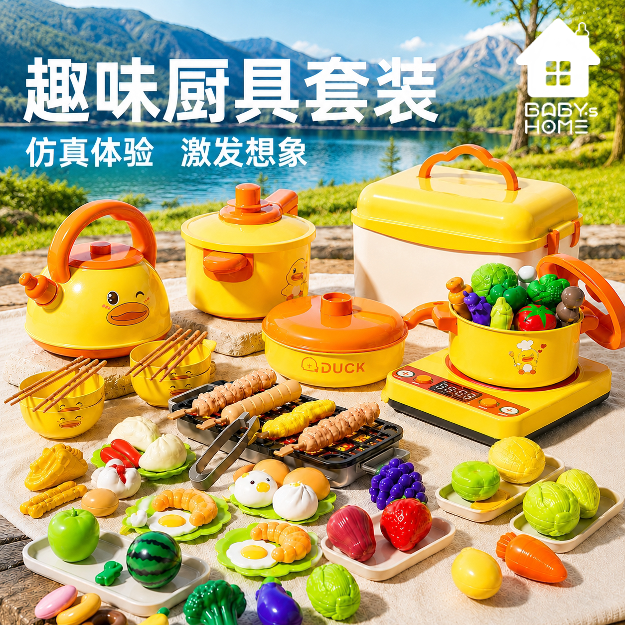 宝宝厨房玩具全套仿真做饭