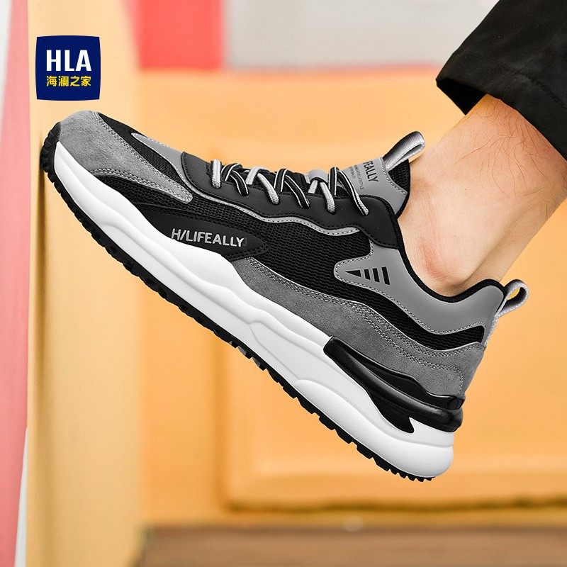 海澜之家男鞋秋季网面透气运动跑步鞋青少年中考体育考试专用鞋男,流行男鞋,时尚休闲鞋,淘宝优惠券,粉丝福利购,淘宝优惠卷