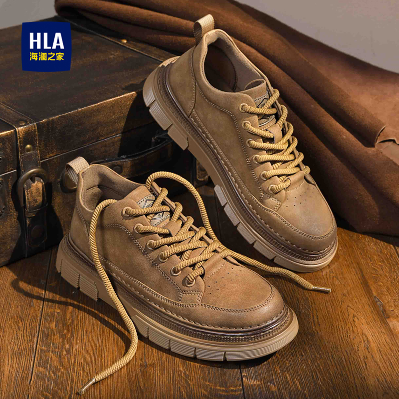 海澜之家男鞋休闲工装鞋子男