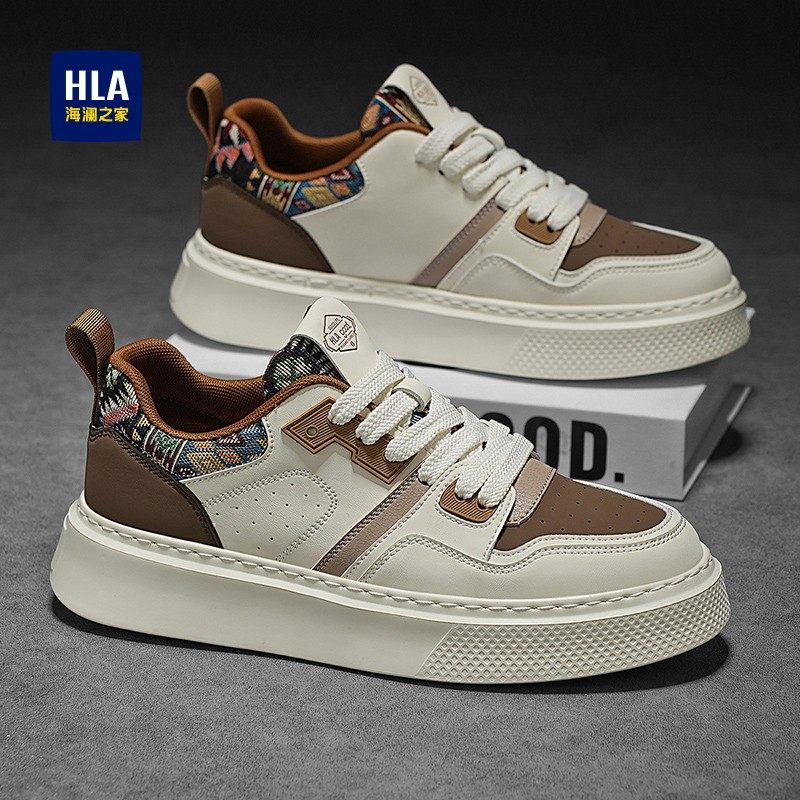 海澜之家男鞋秋冬季时尚百搭高级感真皮板鞋男运动休闲鞋子男潮鞋,流行男鞋,休闲板鞋,淘宝优惠券,粉丝福利购,淘宝优惠卷