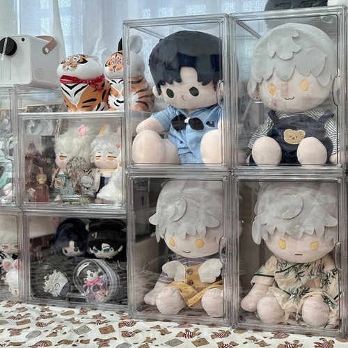 40cm棉花娃娃收纳盒透明防尘