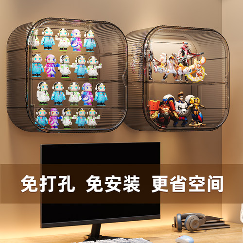免打孔手办展示柜盲盒