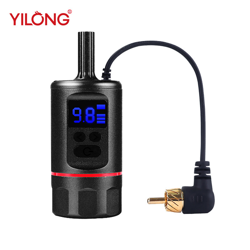 正品异龙纹身手柄款长续航无线充电指控一体针通用手柄马达机纹身