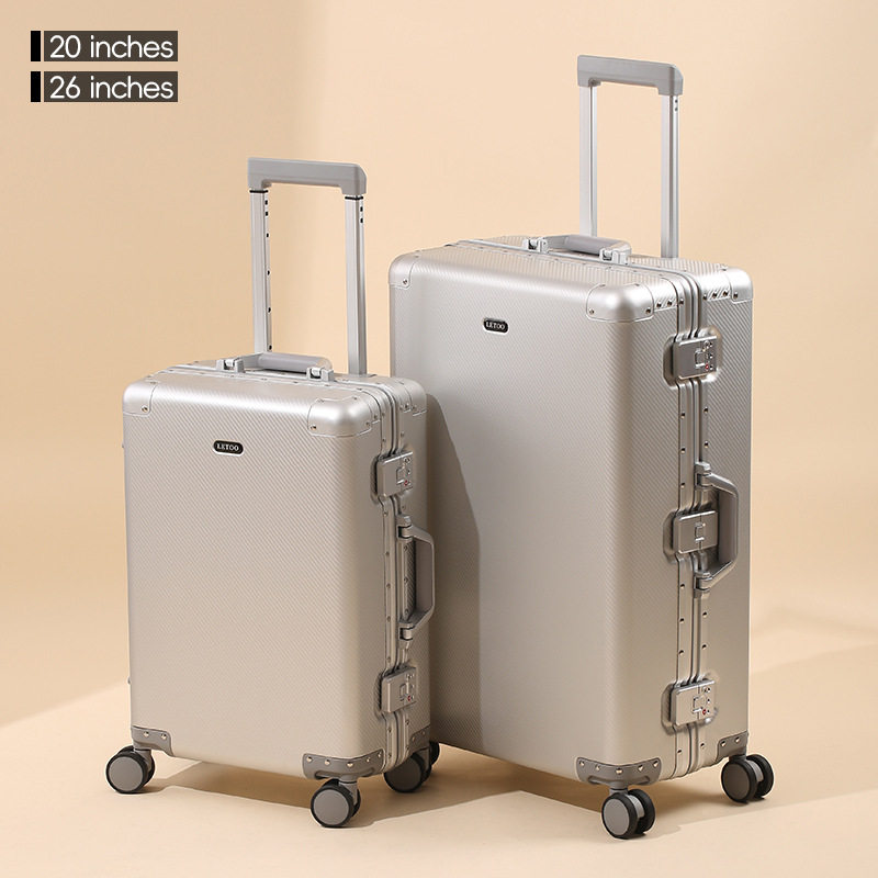 德国全铝镁合金行李箱拉杆箱男女金属20寸登机旅行箱商务皮箱礼品