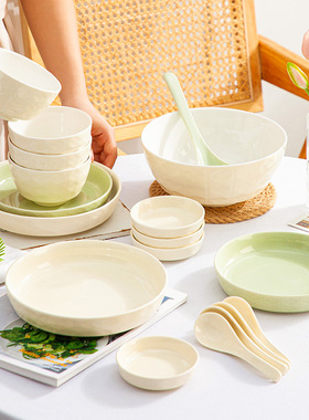 釉下彩潮州陶瓷餐具奶油风礼盒套装礼品碗碟伴手礼送礼印