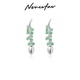 Neverfar「Flow」生生不息系列绿东陵晨露耳环时尚