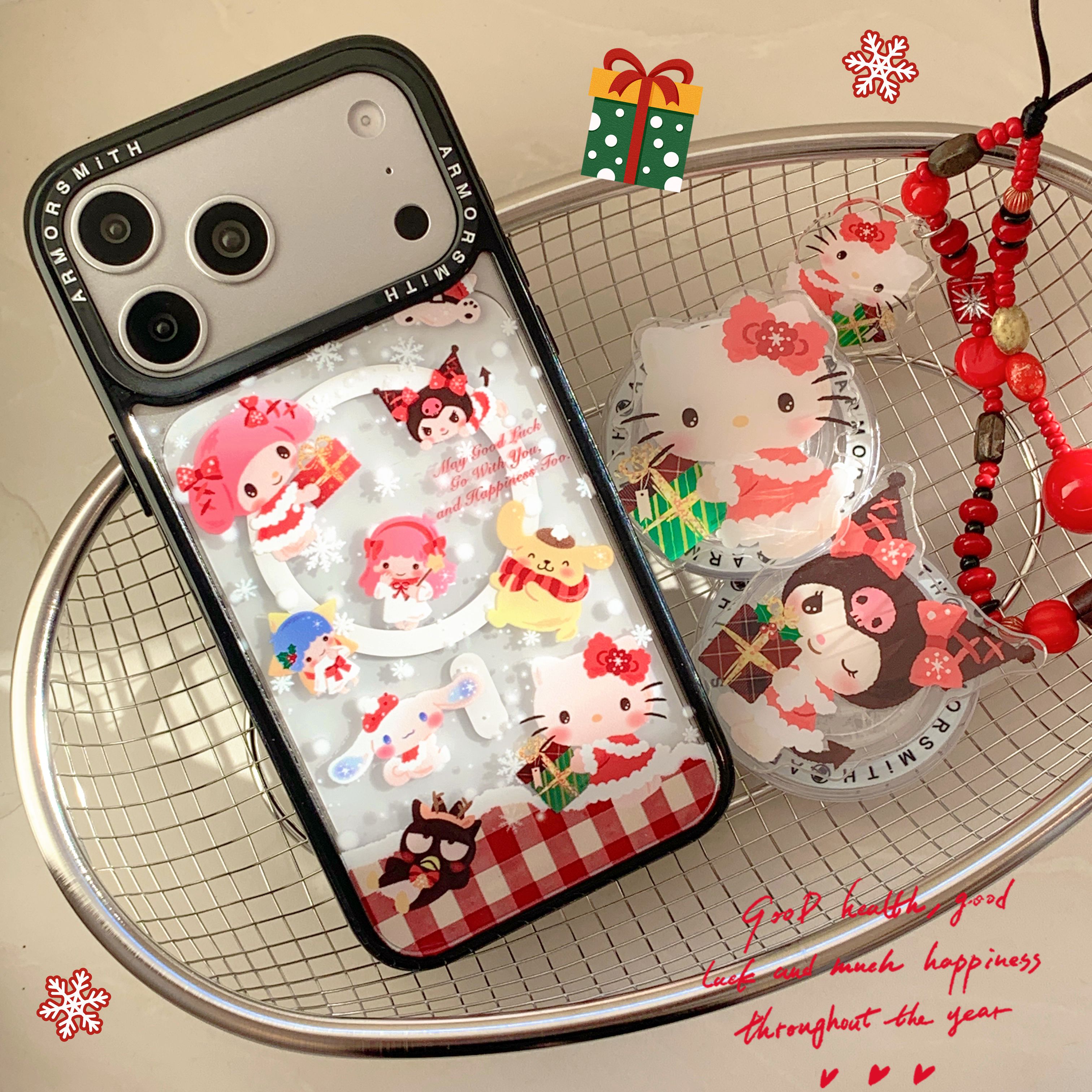 创意磁吸卡通圣诞礼物三丽鸥适用三星GalaxyS25Ultra手机壳S25EDGE/S24/S24FES23+/23plus防摔S23Ultra保护套