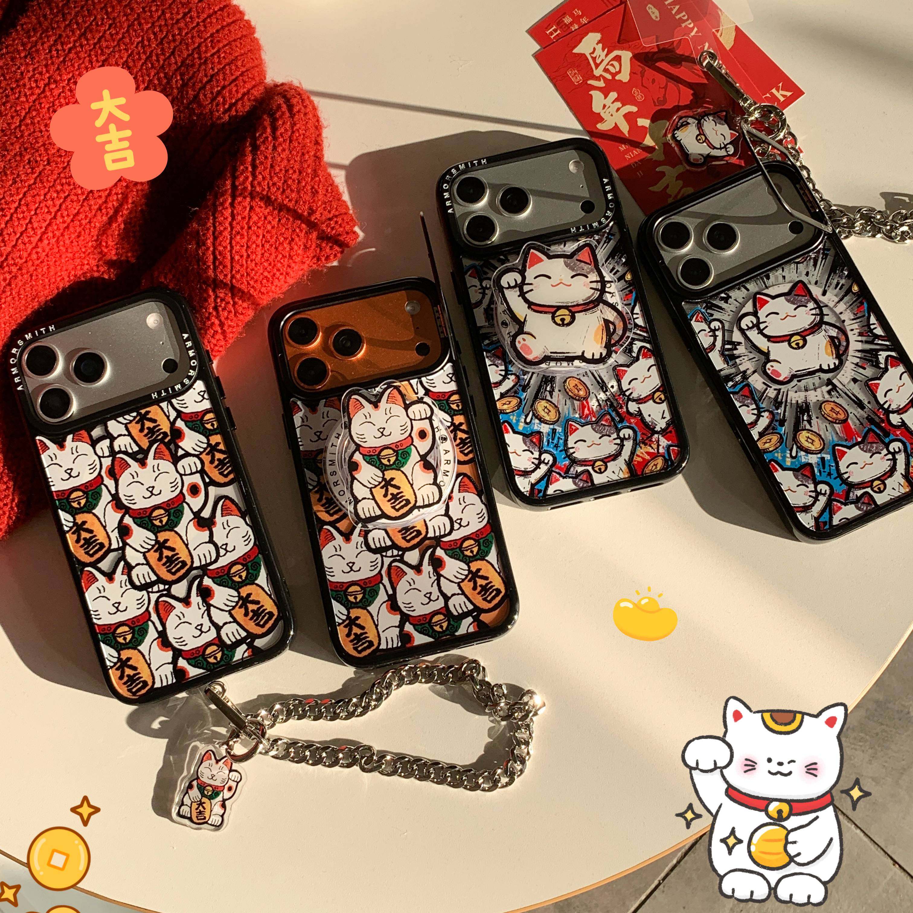 创意磁吸卡通招财猫适用三星GalaxyS26Ultra手机壳S25EDGE/S24/S24FE可爱少女S23+/23plus防摔S23Ultra保护套,3C数码配件,手机保护套/壳,淘宝优惠券,粉丝福利购,淘宝优惠卷