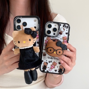 23plus防摔S23Ultra保护套 S24FE少女心S23 创意磁吸卡通长腿KT猫适用三星GalaxyS26Ultra手机壳S25EDGE S24