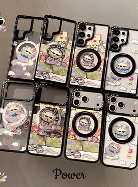 创意磁吸卡通ZOA猫适用于三星GalaxyS26Ultra手机壳S25EDGE/S24/S24FE可爱少女S23/23plus防摔S23Ultra保护套