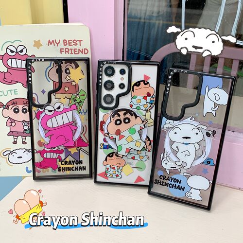 创意磁吸蜡笔小新小白适用三星GalaxyS26Ultra手机壳S25EDGE/S24/S24FE少女心S23+/23plus全包S23Ultra保护套