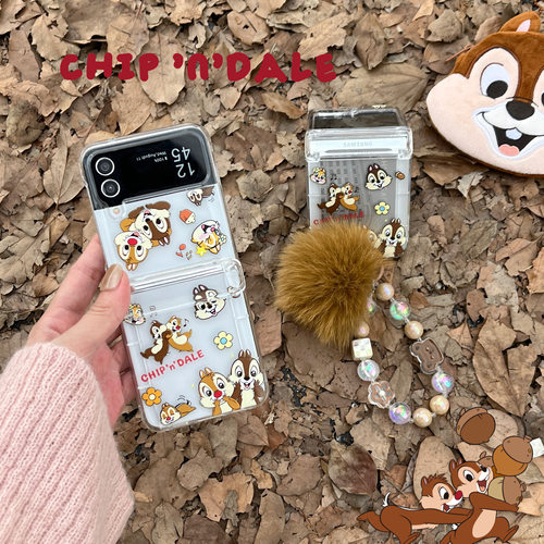 创意韩风插卡可爱奇奇蒂蒂适用三星zFlip7手机壳折叠屏GalaxyZFlip6防摔Flip5少女W23/W24Flip女款翻盖保护套