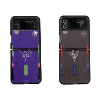 创意联名亚克力EVA机甲战士适用三星zFlip6手机壳折叠GalaxyZFlip5/4/3小众W25/W24Flip个性男翻盖防摔保护套