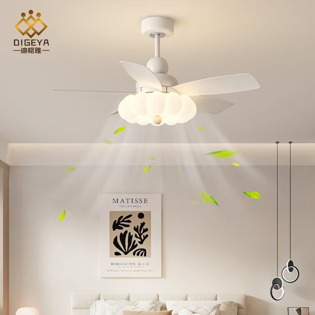 迪格雅简约原木风餐厅客厅静音风扇灯复古胡桃木卧室书房护眼主灯,家装灯饰光源,风扇灯,淘宝优惠券,粉丝福利购,淘宝优惠卷