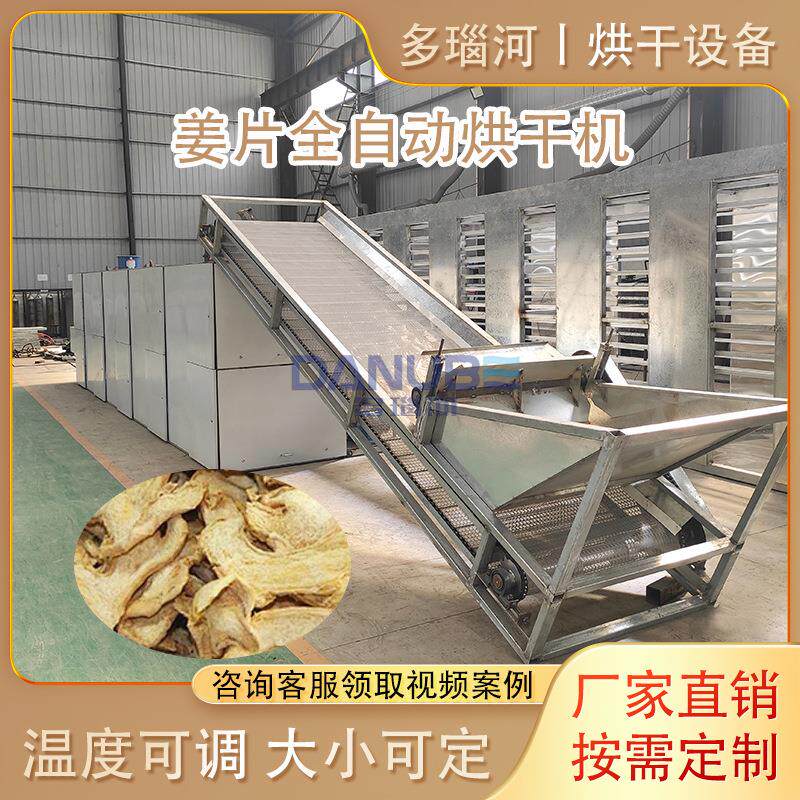 洋姜沙姜烘干设备全自动老姜片姜丝烘干生产线大型生姜烘干机