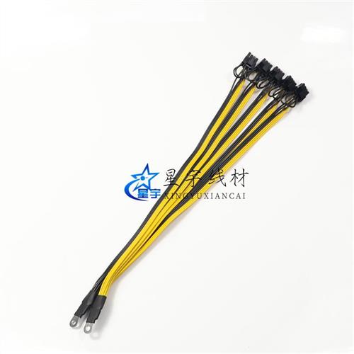 神马M3P5 P3电源转显卡8PIN线 铜鼻子改装8PIN S7S9官电供电线