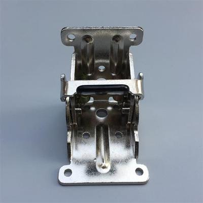 90度自锁折叠合页办公桌脚床腿五金铰链茶几沙发床家具不锈钢配件