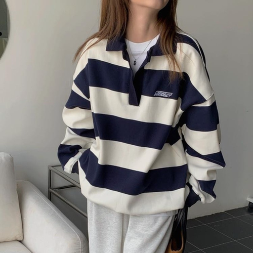 V-neck pullover street hoodie for womenV领套头衫街头连帽衫