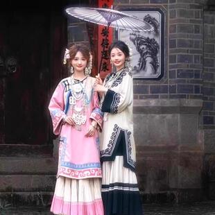 出租苗疆少女彝族云南少数民族服装 演出影楼摄影服租赁 三月三服装