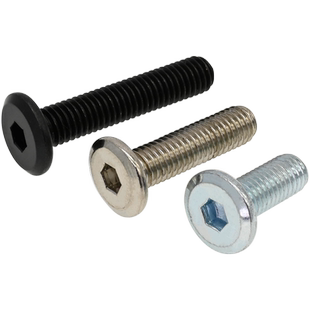 斜平头倒边内六角螺丝镀锌圆头大平头螺丝家具床配件夹板螺栓M6M8